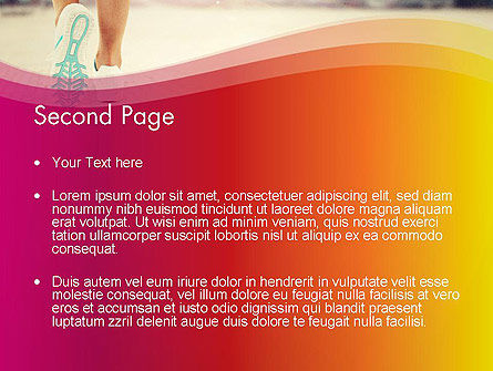 Modèle PowerPoint de jambières de jogging femme, Diapositive 2, 14015, Sport — PoweredTemplate.com
