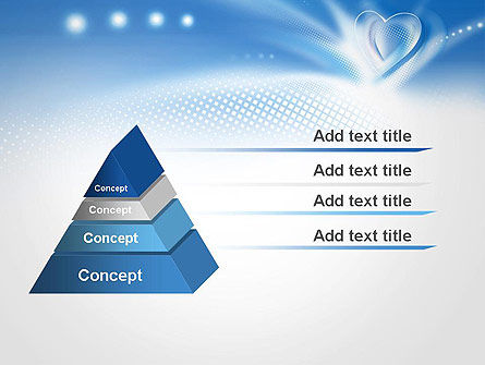 Templat PowerPoint Latar Belakang Hati Biru, Gambar Latar ...