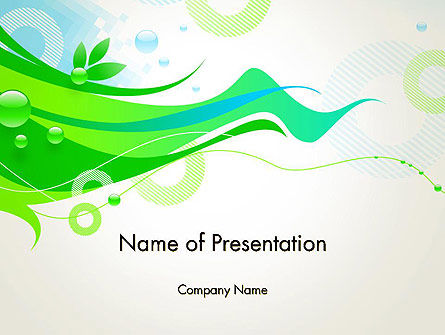Spring Abstract PowerPoint Template, PowerPoint Template, 14039, Abstract/Textures — PoweredTemplate.com