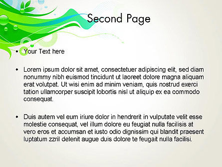 Modello PowerPoint - Primavera astratta, Slide 2, 14039, Astratto/Texture — PoweredTemplate.com
