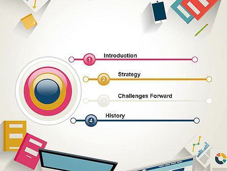 kickoff meeting top view powerpoint template, backgrounds | 14043 kickoff meeting top view powerpoint template, backgrounds | 14043, Kickoff Presentation Template, Presentation templates
