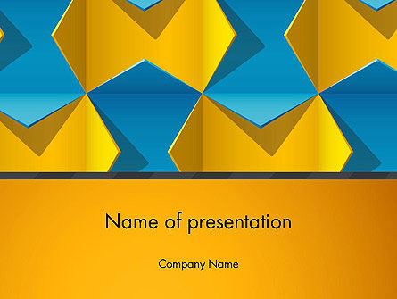 折叠纸边缘抽象PowerPoint模板, 免费 PowerPoint模板, 14056, 抽象/纹理 — PoweredTemplate.com