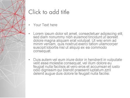 3d wireframe abstrakt PowerPoint Vorlage, Folie 3, 14062, Abstrakt/Texturen — PoweredTemplate.com