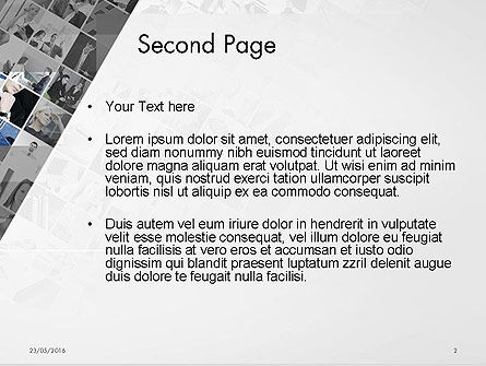 Gekantelde Fotocollage PowerPoint Template, Dia 2, 14080, Carrière/Industrie — PoweredTemplate.com