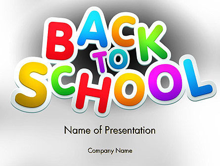 Welcome Back To School PowerPoint Template, 14097, Education & Training — PoweredTemplate.com