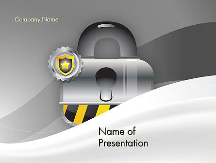Secured and Locked PowerPoint Template, Free PowerPoint Template, 14100, Legal — PoweredTemplate.com
