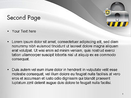 파워포인트 템플릿 - 보안 및 잠금, 슬라이드 2, 14100, 법적 — PoweredTemplate.com