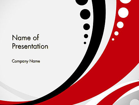 Modelo do PowerPoint - vermelho pretas onda padrão, Modelo do PowerPoint, 14104, Abstrato/Texturas — PoweredTemplate.com