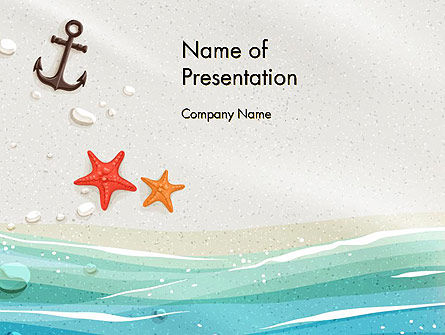 Seacoast PowerPoint Template, PowerPoint Template, 14124, Holiday/Special Occasion — PoweredTemplate.com