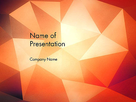 Templat PowerPoint Poligon Geometri Abstrak, Templat PowerPoint, 14130, Abstrak/Tekstur — PoweredTemplate.com