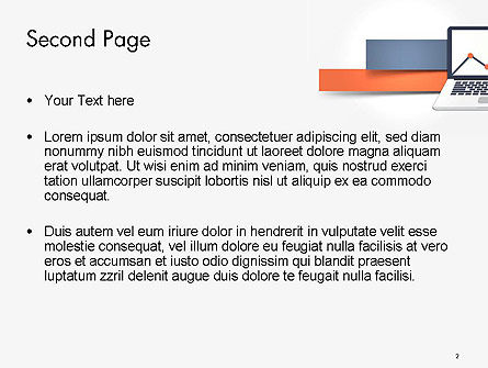 Modello PowerPoint - Notebook con grafico, Slide 2, 14131, Lavoro — PoweredTemplate.com