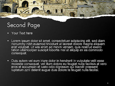 파워포인트 템플릿 - 동굴 도시, 슬라이드 2, 14154, 건축 — PoweredTemplate.com