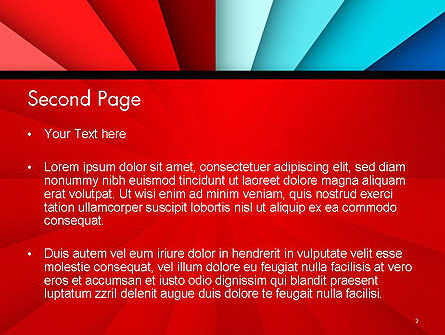Modèle PowerPoint de rubans colorés convergent vers un point, Diapositive 2, 14157, Art & Entertainment — PoweredTemplate.com
