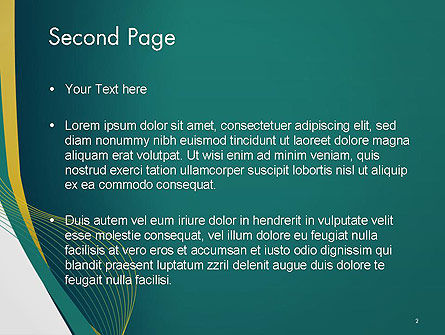 Modello PowerPoint - Linee sinuose, Slide 2, 14167, Astratto/Texture — PoweredTemplate.com