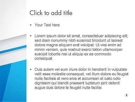 Hellblau abstrakt PowerPoint Vorlage, Folie 3, 14174, Abstrakt/Texturen — PoweredTemplate.com