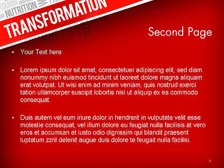 Transformationswortwolke PowerPoint Vorlage, Folie 2, 14183, Sport — PoweredTemplate.com