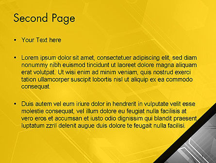 Modello PowerPoint - Sfondo astratto di tecnologia con le frecce e forme esagonali, Slide 2, 14195, Astratto/Texture — PoweredTemplate.com