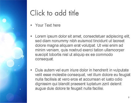 Modèle PowerPoint de abstrait des spots lumineux, Diapositive 3, 14205, Abstrait / Textures — PoweredTemplate.com
