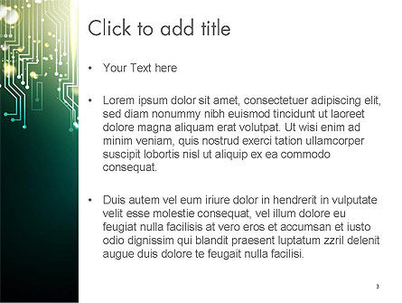 Digital Circuit Board Abstract PowerPoint Template, Slide 3, 14206, Abstract/Textures — PoweredTemplate.com