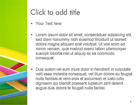Modelo do PowerPoint - colorido ondas abstratos, Deslizar 3, 14214, Abstrato/Texturas — PoweredTemplate.com