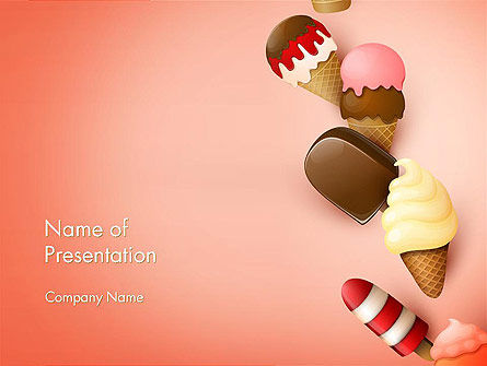 Modello PowerPoint - Gelato follia, Modello PowerPoint, 14217, Food & Beverage — PoweredTemplate.com