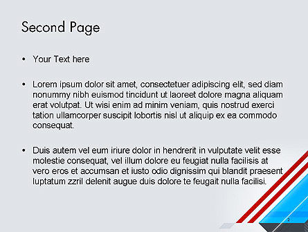 Modello PowerPoint - Linee diagonali astrazione geometrica, Slide 2, 14219, Astratto/Texture — PoweredTemplate.com