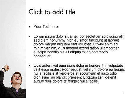 Lucky Man PowerPoint Template, Slide 3, 14224, People — PoweredTemplate.com