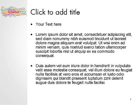 Turkse Steden Word Cloud PowerPoint Template, Dia 3, 14228, Vlaggen/Internationaal — PoweredTemplate.com