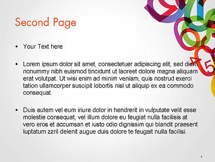 Modello PowerPoint - Numbers background, Slide 2, 14238, Education & Training — PoweredTemplate.com