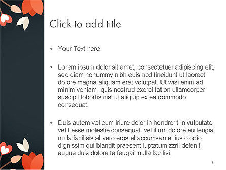 Modèle PowerPoint de bordure florale, Diapositive 3, 14250, Art & Entertainment — PoweredTemplate.com