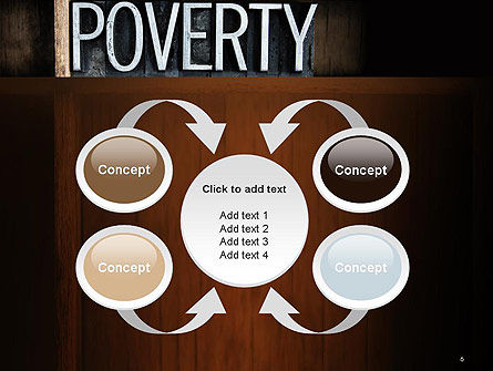 Word Poverty PowerPoint Template, Backgrounds | 14256 | PoweredTemplate.com