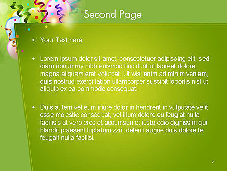 Happy Birthday Background PowerPoint Template, Slide 2, 14258, Holiday/Special Occasion — PoweredTemplate.com