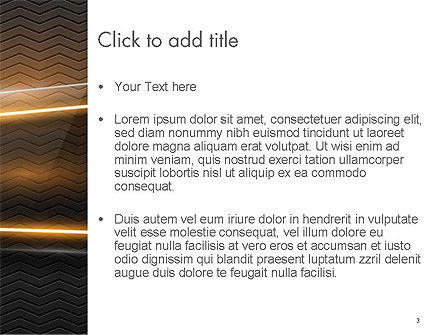 Modèle PowerPoint de fond abstraite technologique avec premier plan en verre, Diapositive 3, 14267, Abstrait / Textures — PoweredTemplate.com