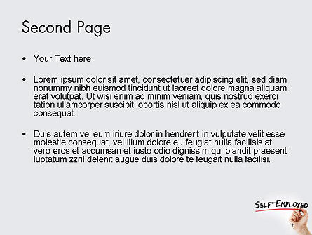 Modello PowerPoint - Scrittura a mano autoaggiosa con modello di powerpoint marker, Slide 2, 14272, Carriere/Industria — PoweredTemplate.com