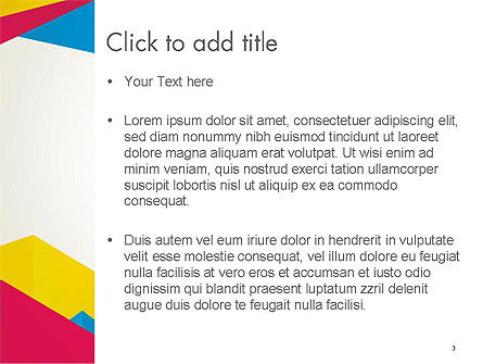Modello PowerPoint - Strati di stile origami astratta, Slide 3, 14279, Astratto/Texture — PoweredTemplate.com