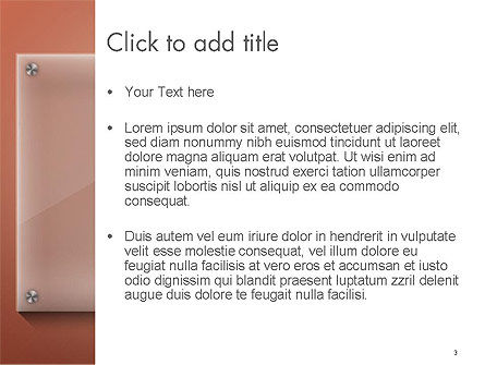 Modello PowerPoint - Nameboard astratto, Slide 3, 14285, 3D — PoweredTemplate.com