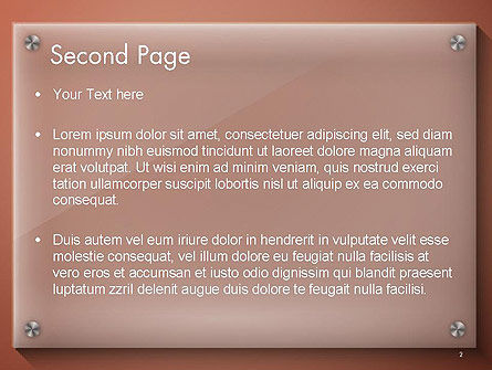 Modello PowerPoint - Nameboard astratto, Slide 2, 14285, 3D — PoweredTemplate.com