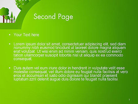 Modello PowerPoint - Concetto verde della città, Slide 2, 14299, Natura & Ambiente — PoweredTemplate.com