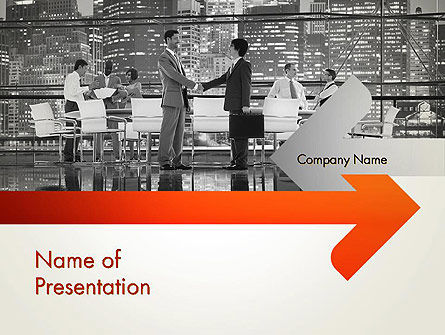 Board Room Meeting PowerPoint Template, Free PowerPoint Template, 14301, People — PoweredTemplate.com