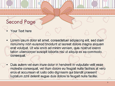 Modello PowerPoint - Baby shower invitation, Slide 2, 14302, Vacanze/Occasioni Speciali — PoweredTemplate.com