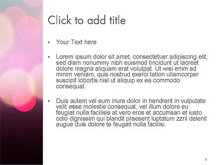 Festive Bokeh PowerPoint Template, Slide 3, 14307, Abstract/Textures — PoweredTemplate.com