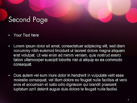 Modello PowerPoint - Bokeh festive, Slide 2, 14307, Astratto/Texture — PoweredTemplate.com