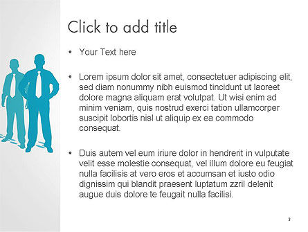 Silhouettes of Men in Suits and Ties PowerPoint Template, Slide 3, 14310, People — PoweredTemplate.com