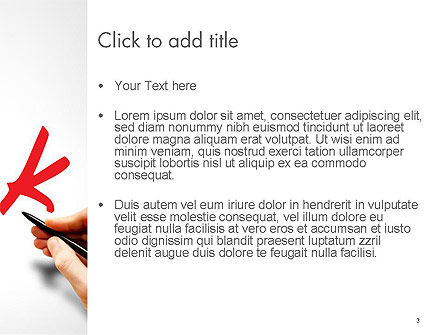 Modèle PowerPoint de risque d'écriture de main, Diapositive 3, 14317, Concepts commerciaux — PoweredTemplate.com