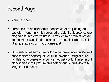Hexagon Pattern Abstract PowerPoint Template, Slide 2, 14325, Abstract/Textures — PoweredTemplate.com