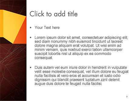 Plantilla de PowerPoint - banda en estilo origami, Diapositiva 3, 14346, Abstracto / Texturas — PoweredTemplate.com