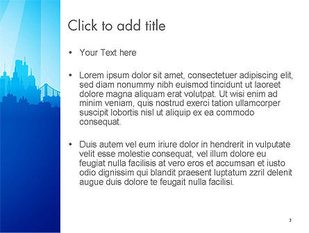 Modello PowerPoint - Silhouette della città, Slide 3, 14361, Costruzioni — PoweredTemplate.com