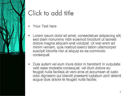 Deadwood Silhouette PowerPoint Template, Slide 3, 14365, Nature & Environment — PoweredTemplate.com