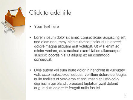 Modello PowerPoint - Toolbox e chiave, Slide 3, 14366, Servizi/industriale — PoweredTemplate.com
