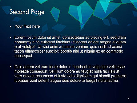 Modello PowerPoint - Schegge di vetro astratto, Slide 2, 14373, Astratto/Texture — PoweredTemplate.com